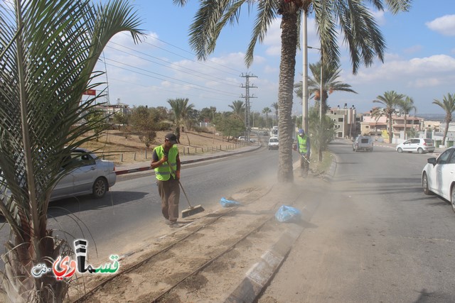 فيديو - كفر قاسم :  بعد النشر في قسماوي نت  البدء بالمراحل الاولى من البستنة والتشجير في جزر مدخل المدينة 